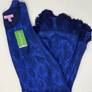Small Navy Lilly Pulitzer Fringey Cocktail Dress